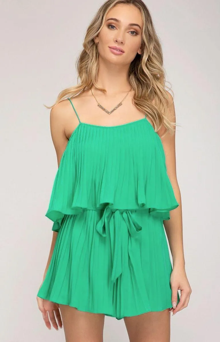 NEW- LUCKY PLEATED ROMPER