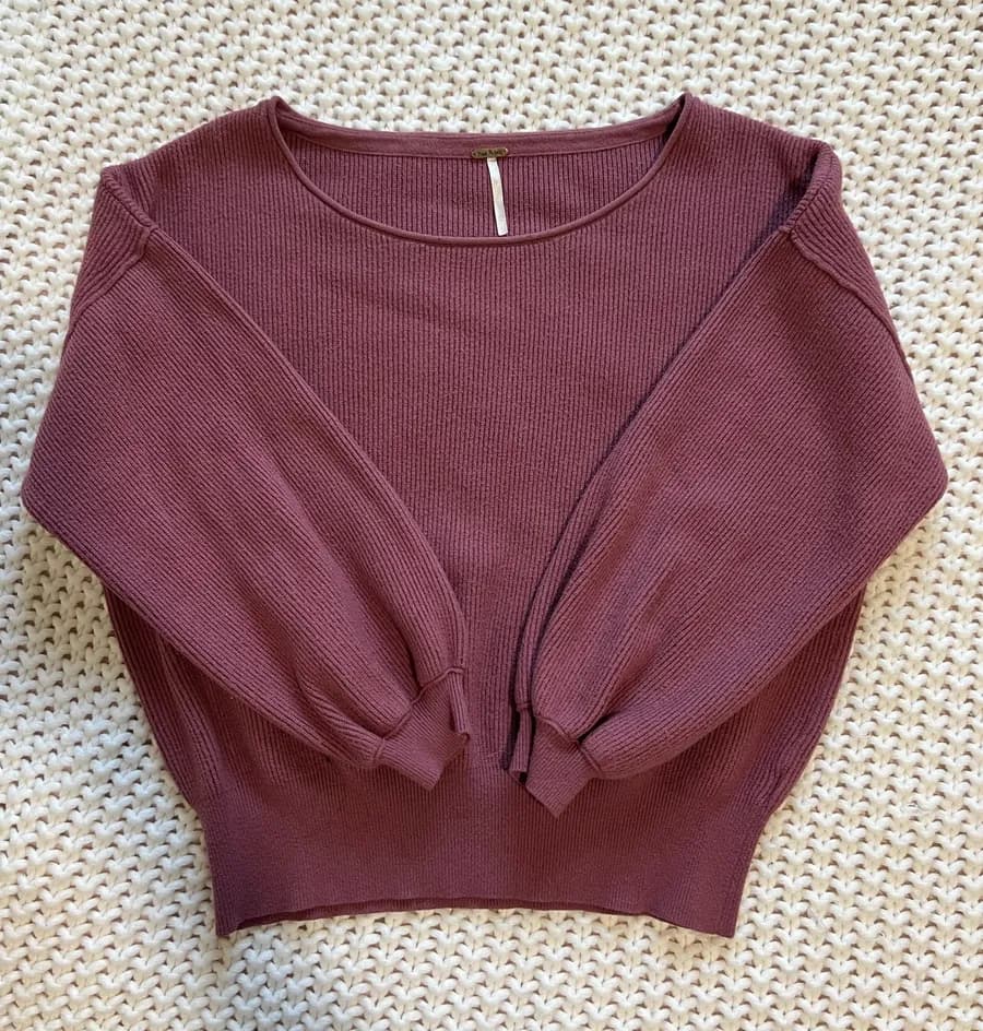 Pink Free People Sweater