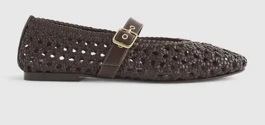 Madewell The Remy Mary Jane Flat in Dark Carob Size 6