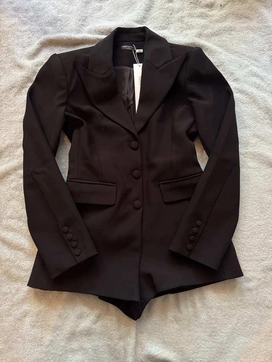 Naked Wardrobe Romper Black