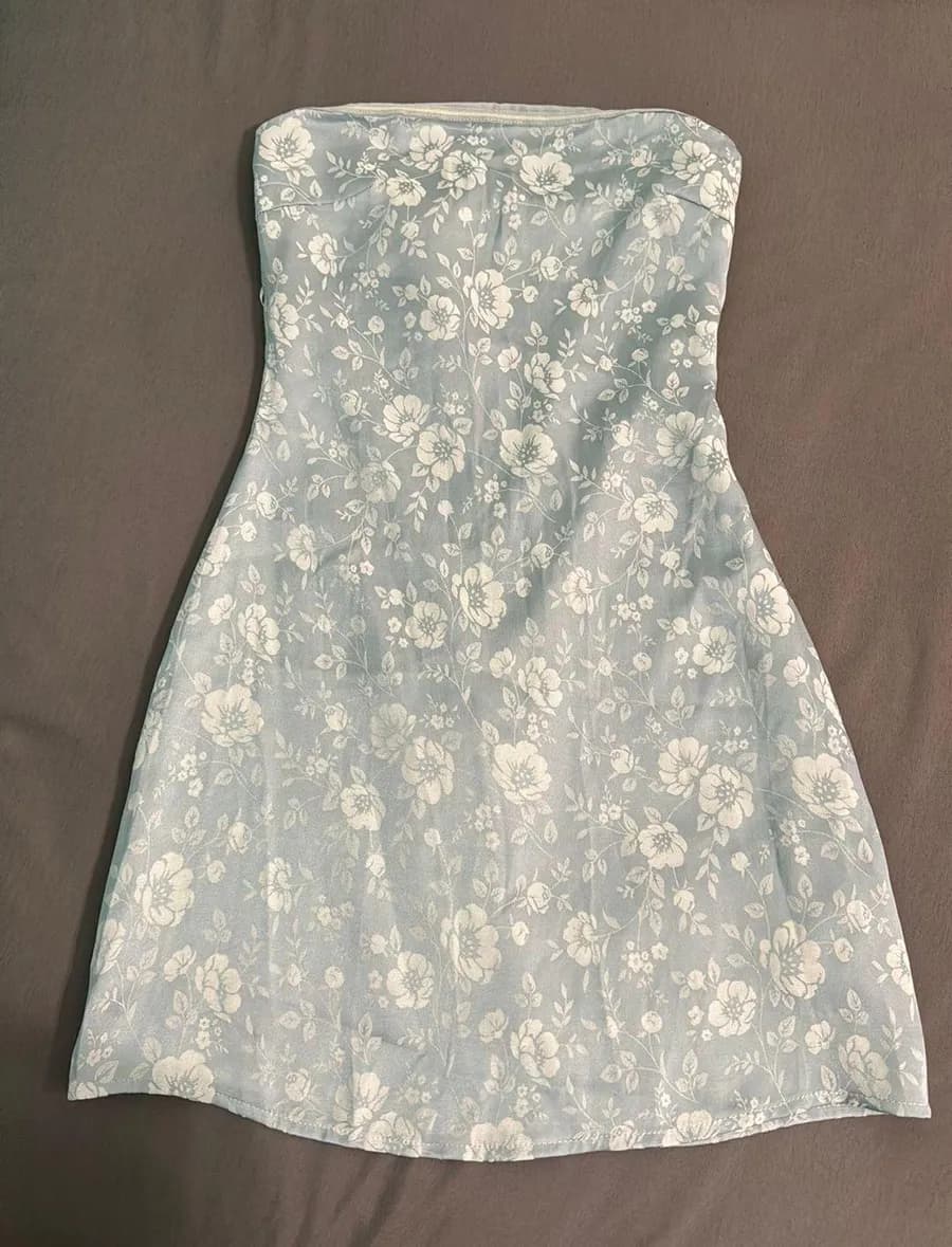 Baby Blue Mini Dress