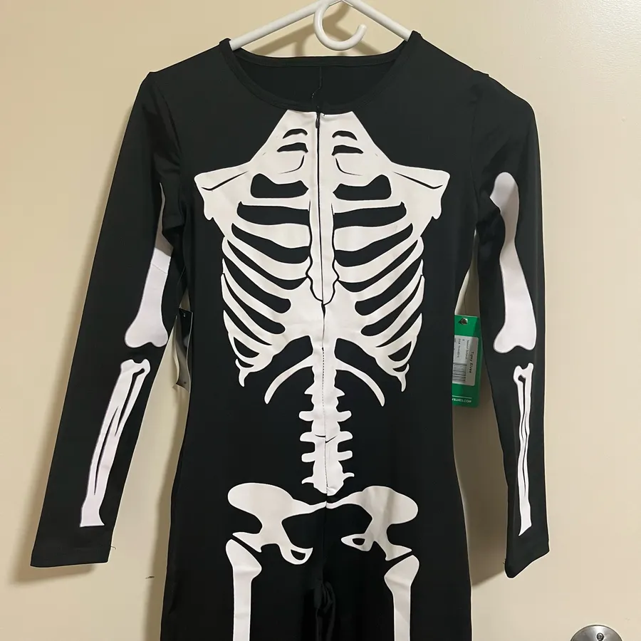 Tipsy Elves Women's Skeleton Bodysuit Costume Size Small (Brand New)