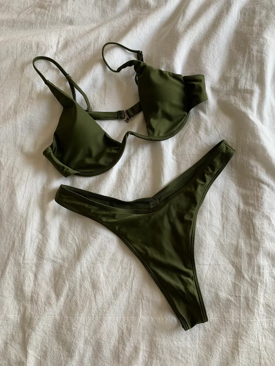 Green Bikini Set Size L