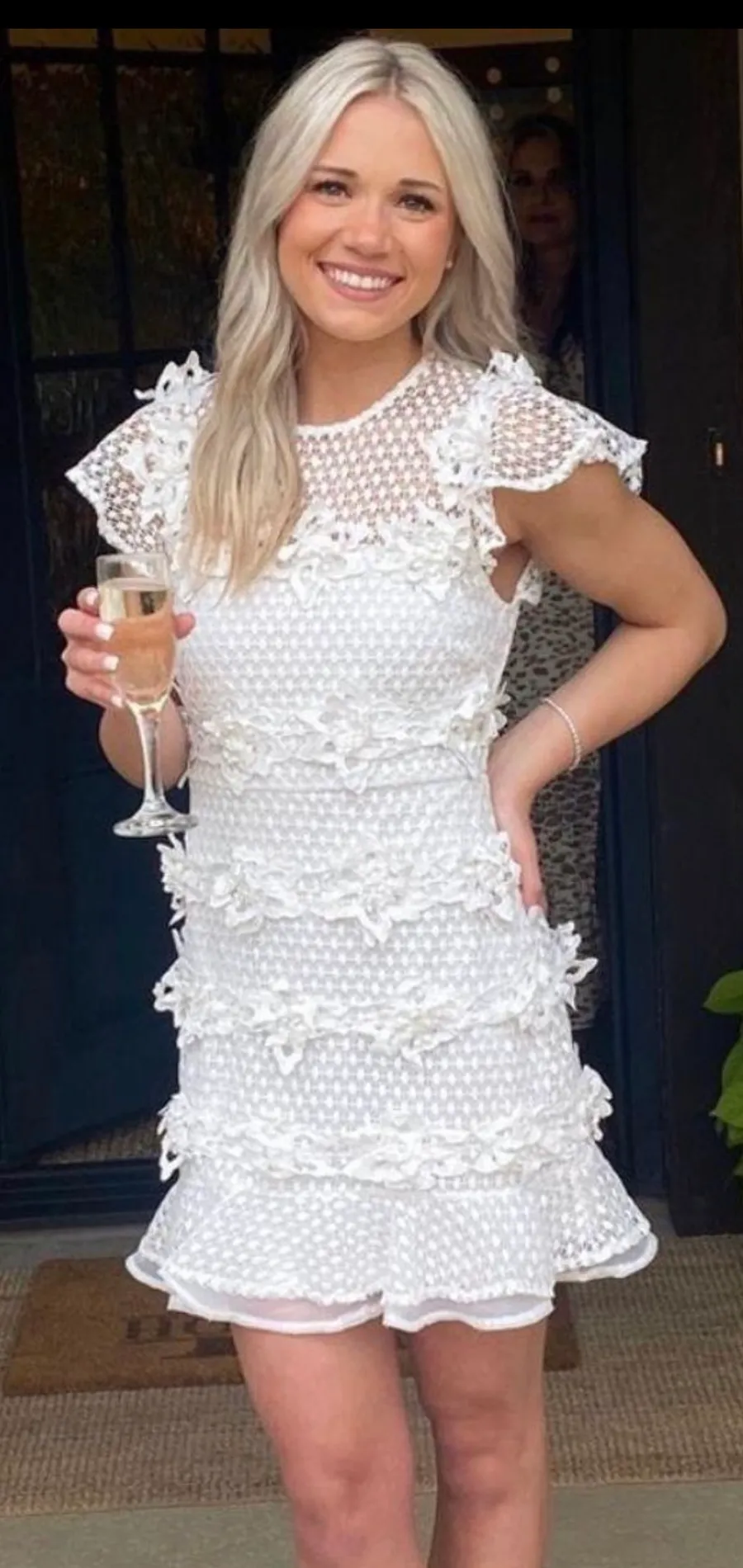White Floral Dress