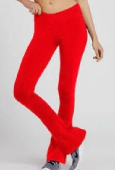 Splits59 Raquel Red Flare Legging Pant Activewear