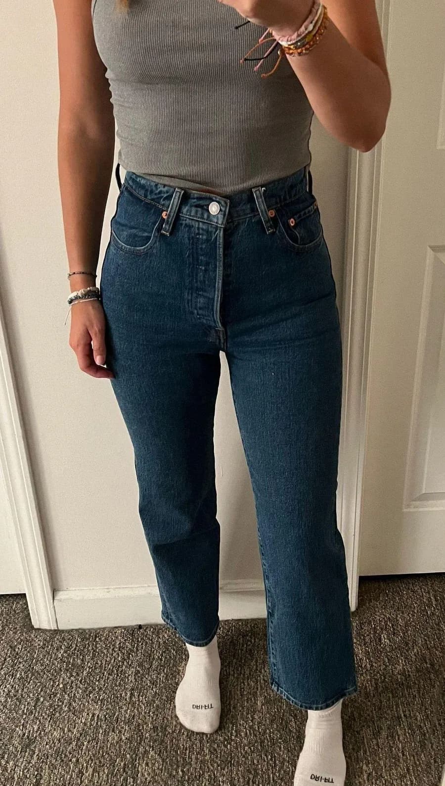 Ribcage Straight Ankle Jeans